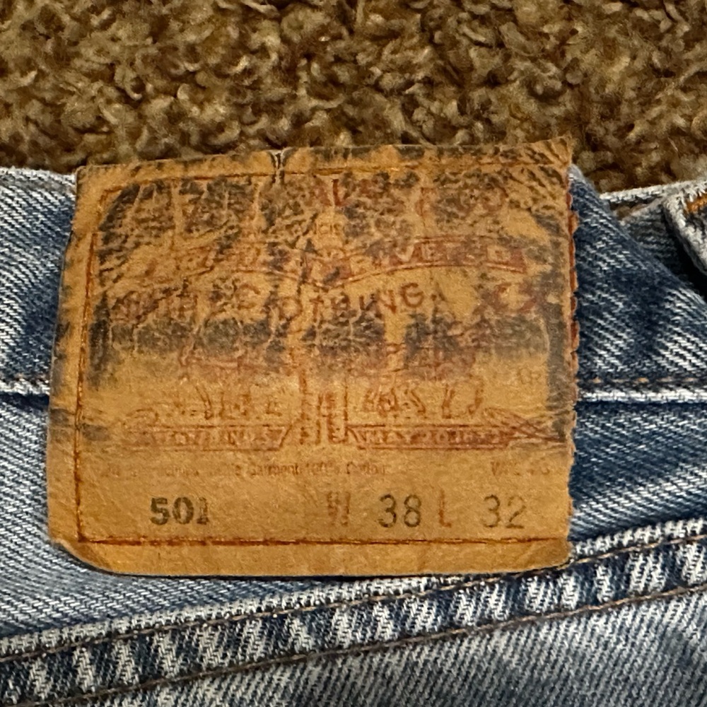 Levi's 501 Light Blue Denim Jeans